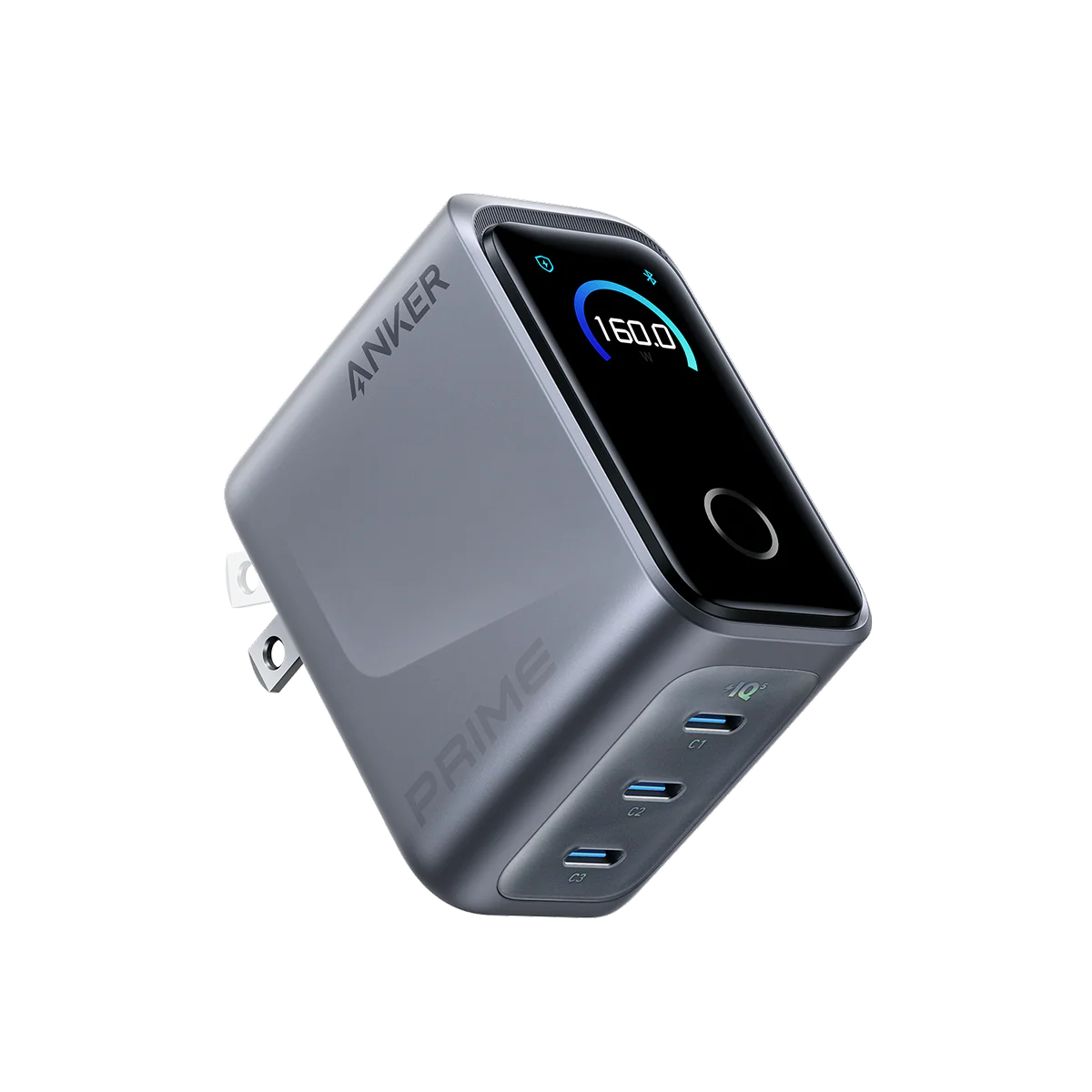 Anker Prime Charger (160W, 3 Ports, GaNPrime)