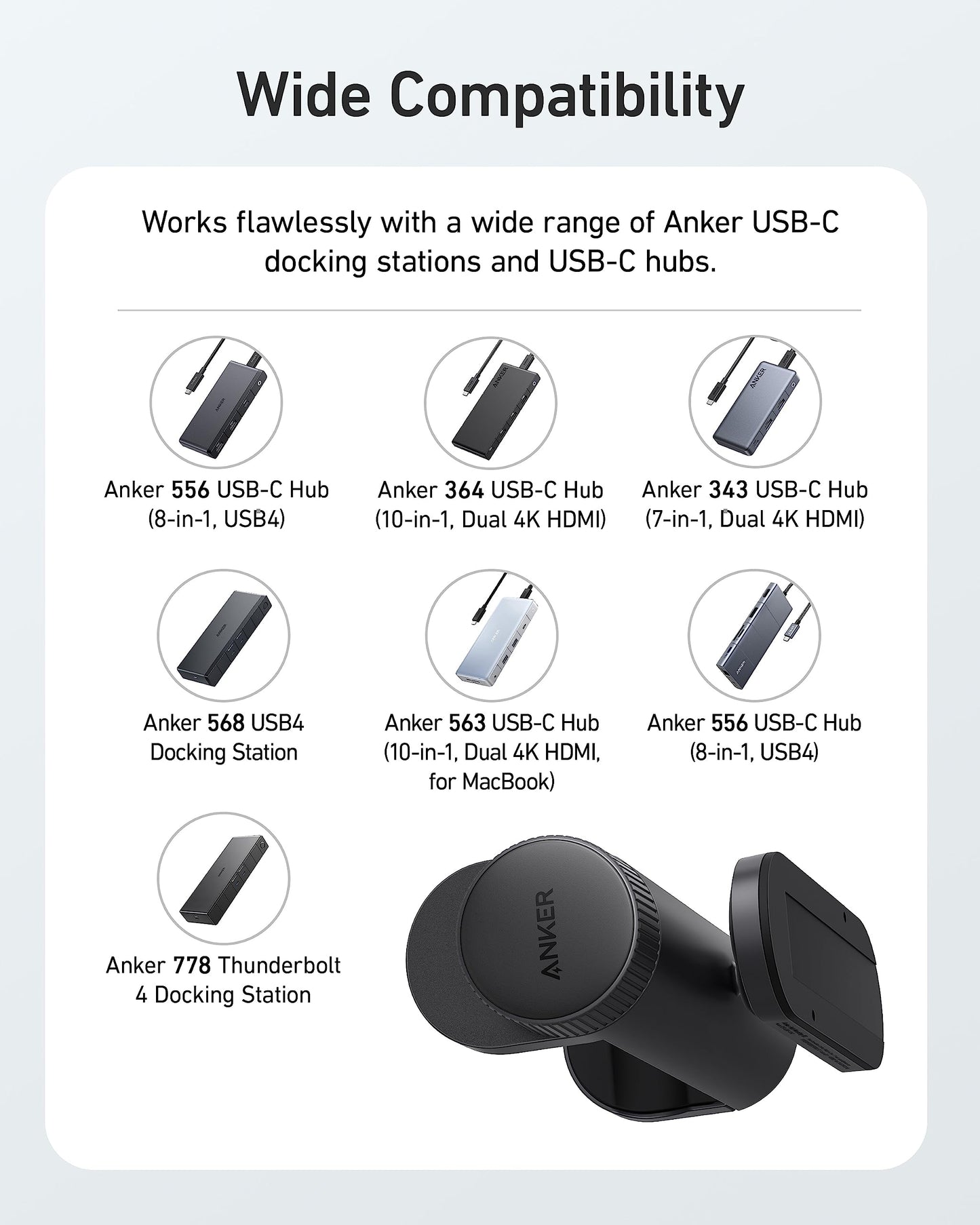 Anker Hub Mounting Kit with Adjustable Design