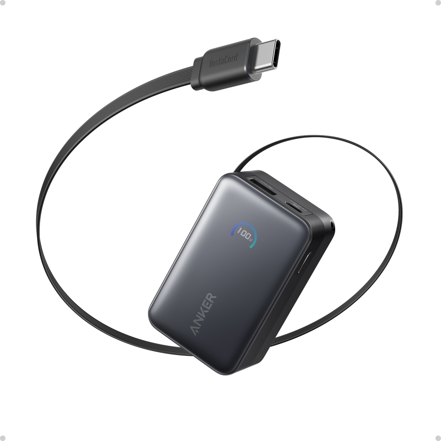 Anker Nano Power Bank (10K, 45W, Built-In Retractable USB-C Cable)