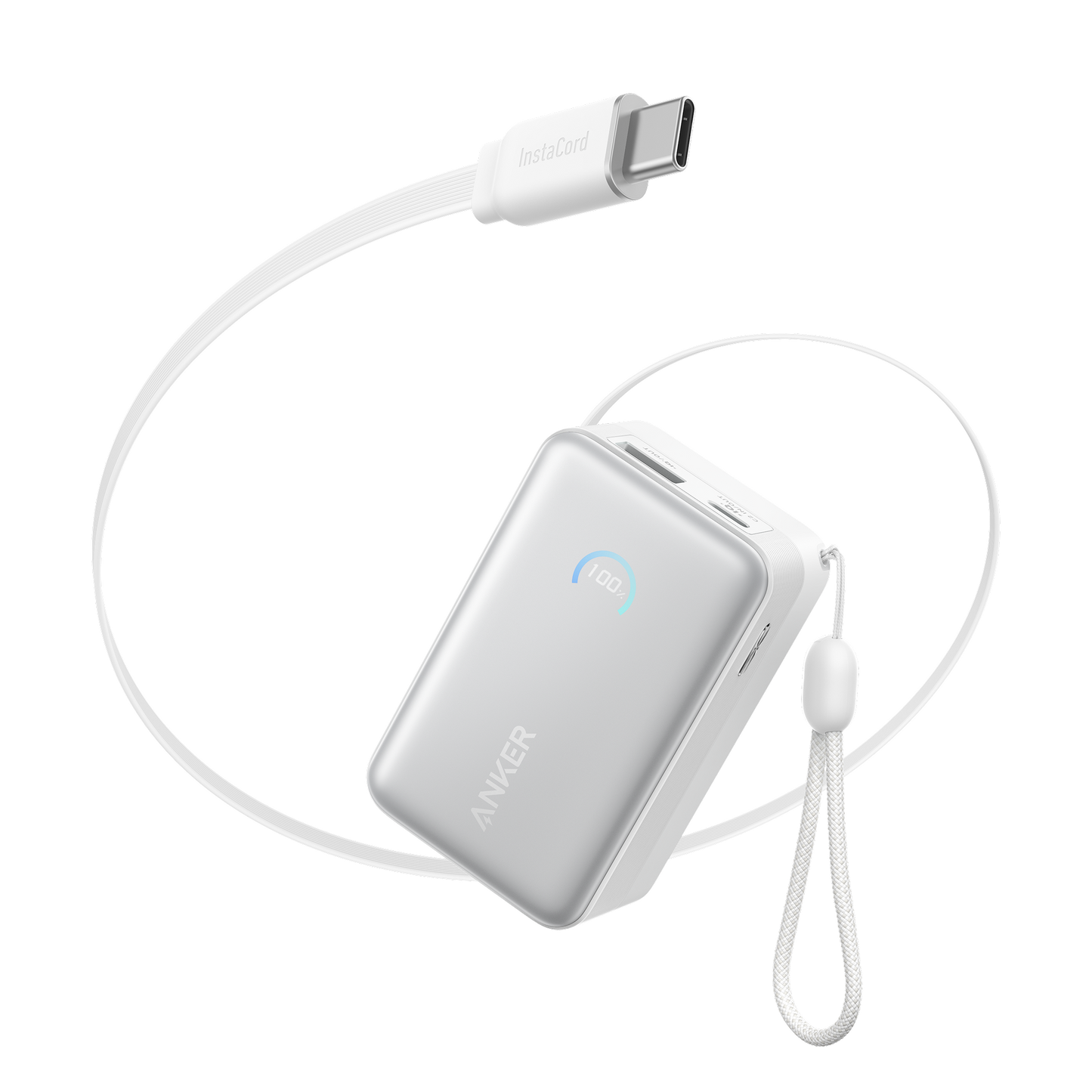 Anker Nano Power Bank (10K, 45W, Built-In Retractable USB-C Cable)