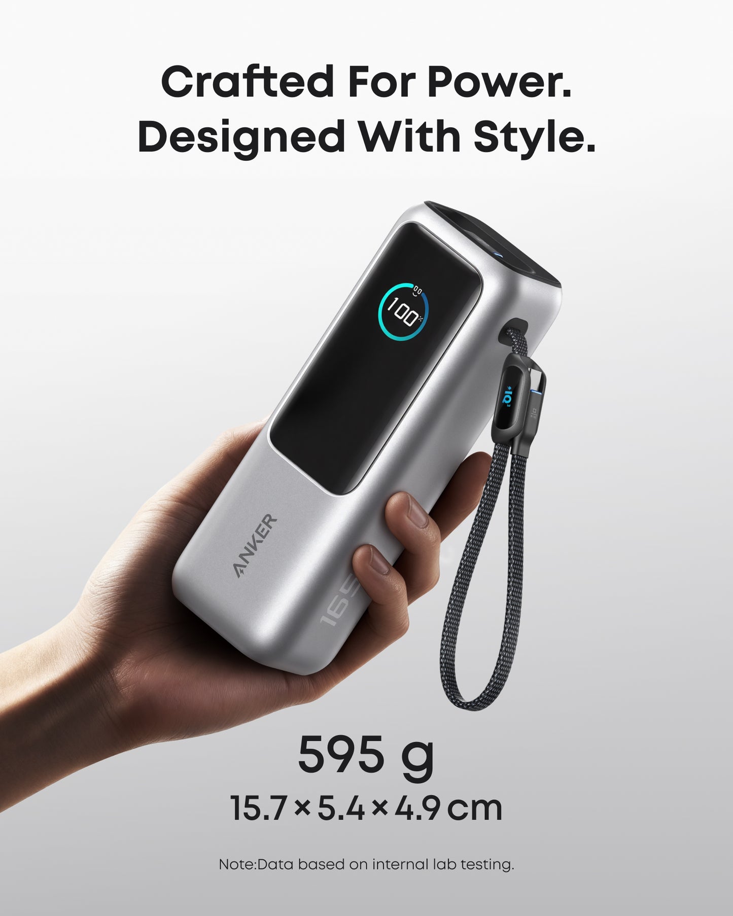 Anker Laptop Power Bank (25K, 165W, Built-In and Retractable Cables) |2-Pack