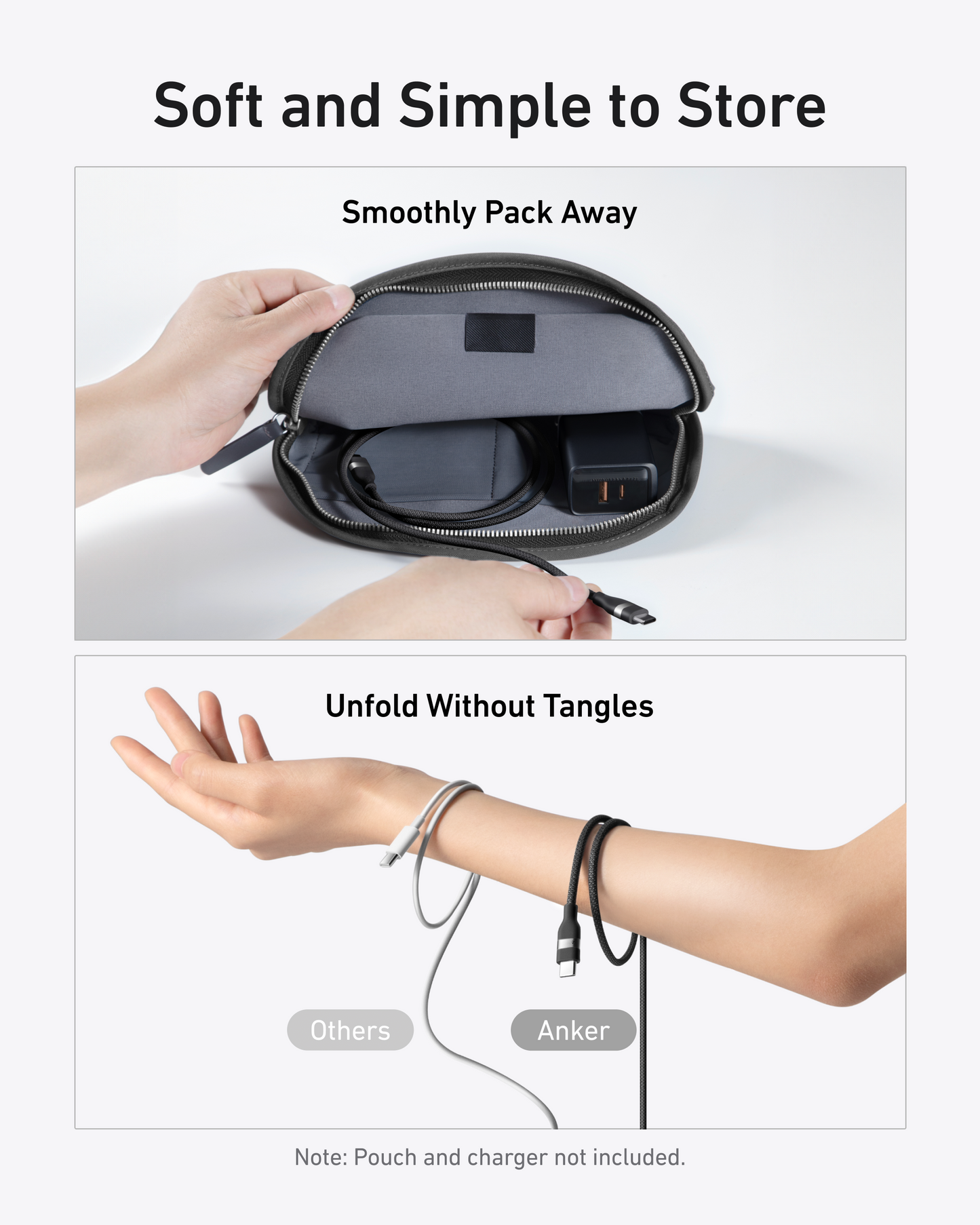 Anker USB-C to USB-C Cable (240W, Upcycled-Braided) Bundle