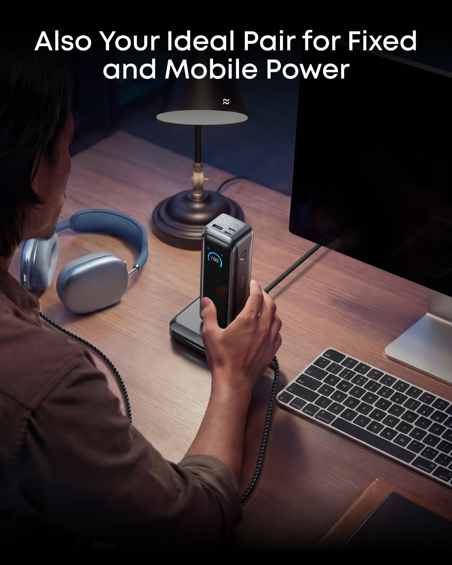 Anker Prime Power Bank (20K, 220W) with Charging Base