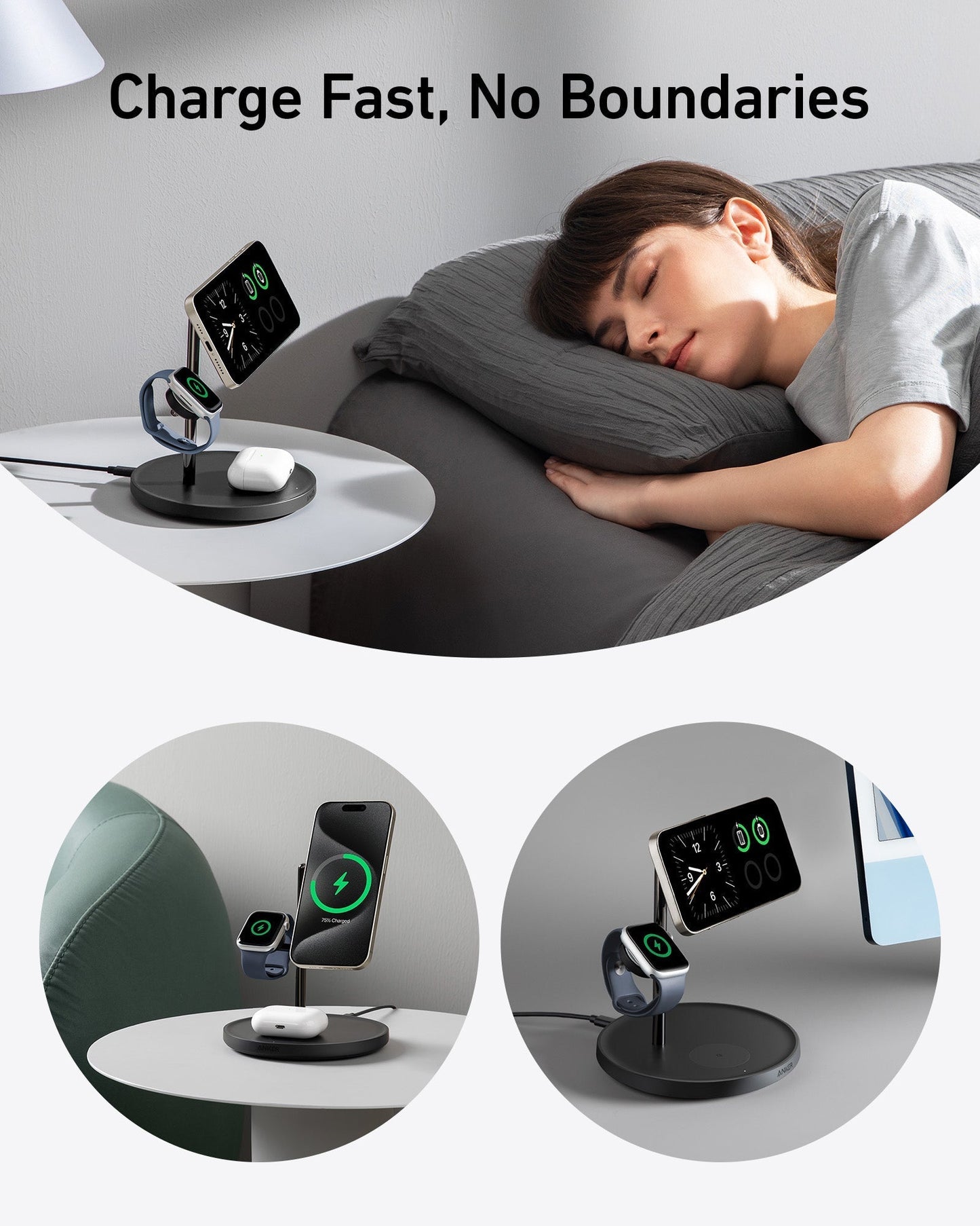 Anker MagGo Wireless Charging Station (3-in-1 Stand)