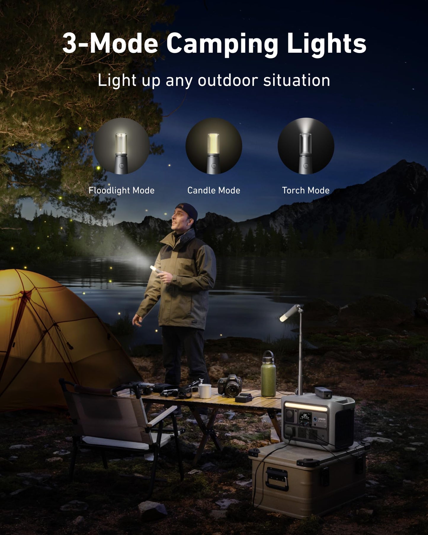 Anker SOLIX C800 Plus Solar Generator + 100W Solar Panel
