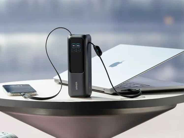 Anker portable charger at airport