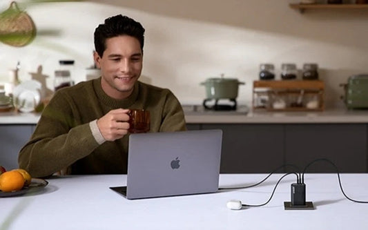 Anker GAN Prime charger MacBook setup
