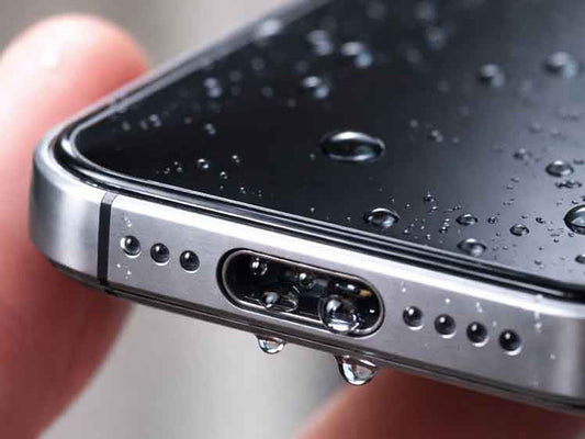 Water in a charging port