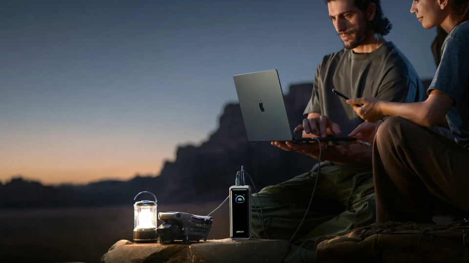 Anker battery pack used outdoors