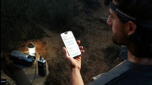 Hiker with power bank