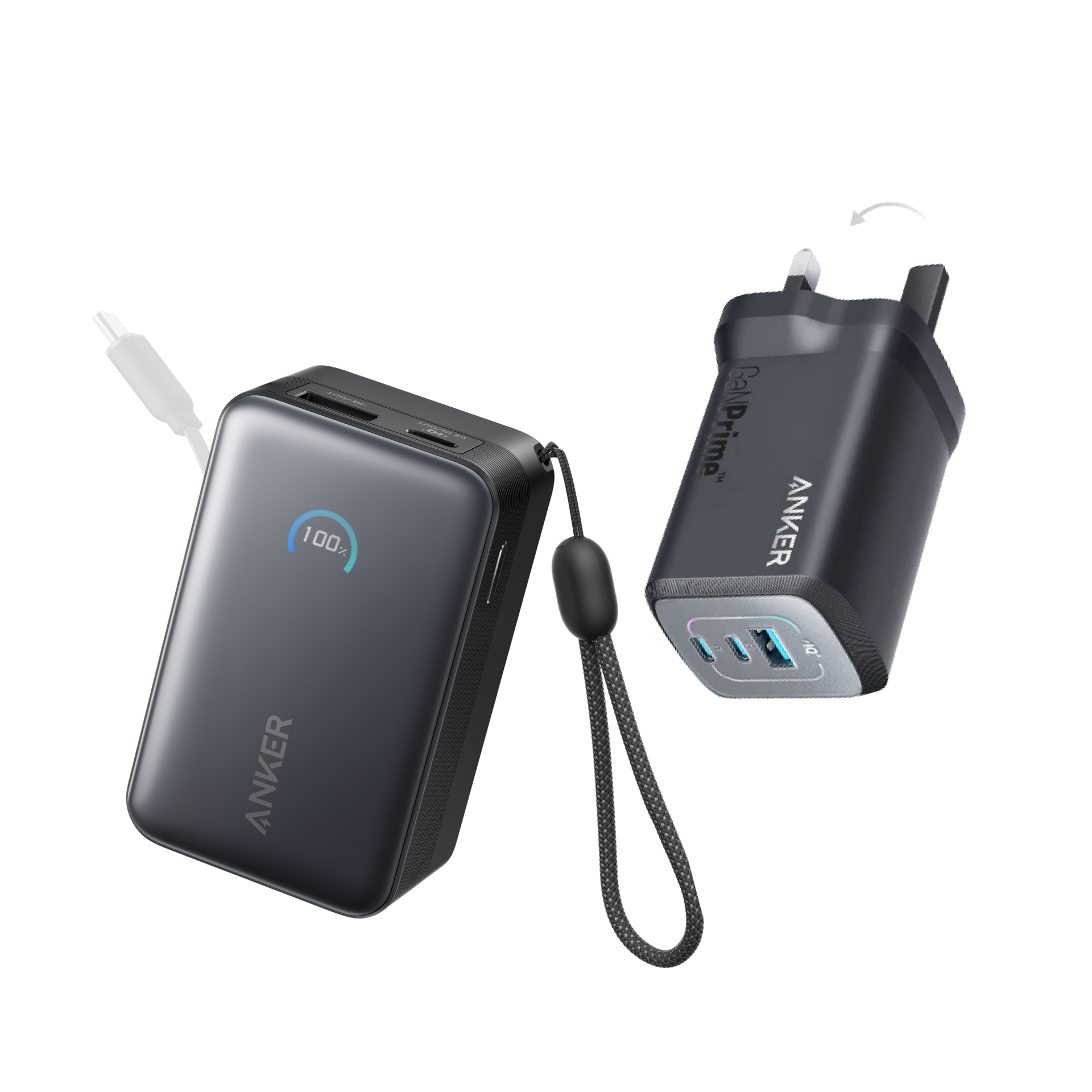 Nano Power Bank + Prime 100W GaN Charger
