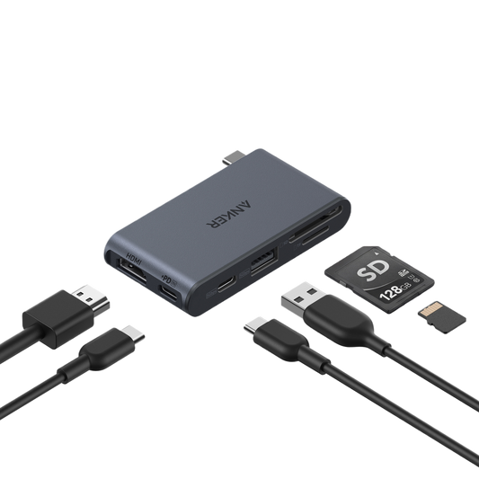 Anker Nano USB-C Hub (6-in-1, 5Gbps)