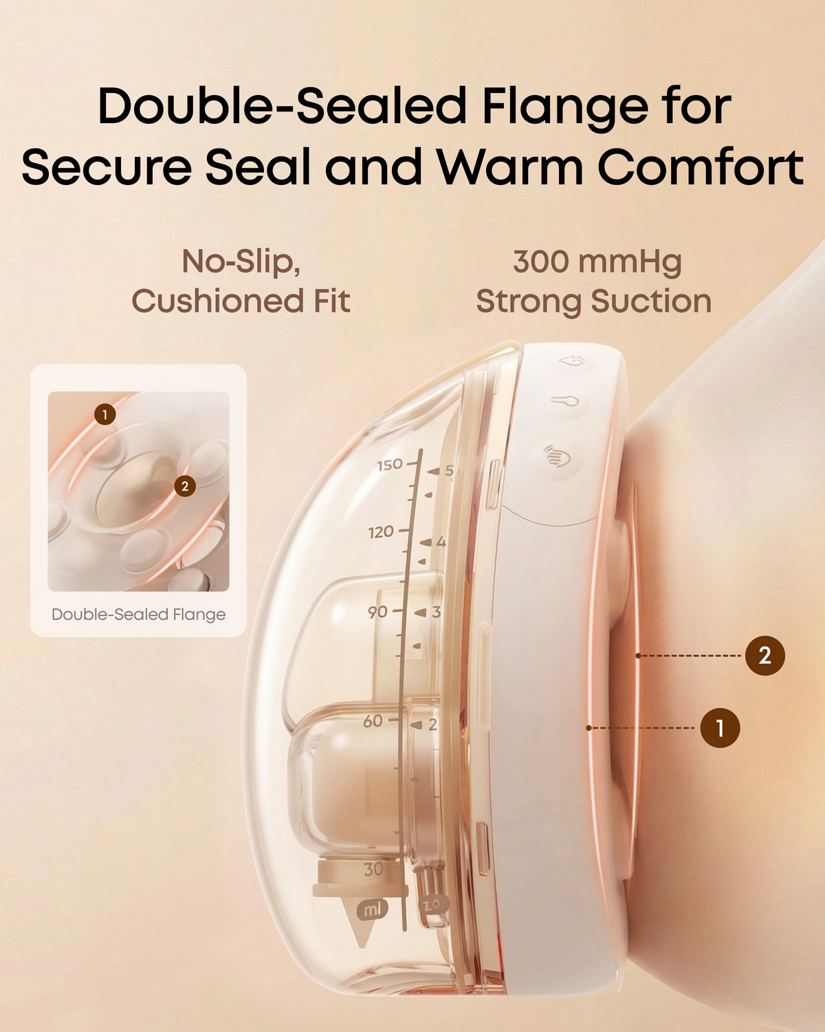 eufy S2 Pro Massaging Heated Electric Breast Pump with Charging Case