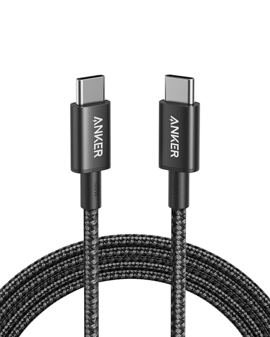 New Nylon USB-C to USB-C 100W Cable (1.8M)