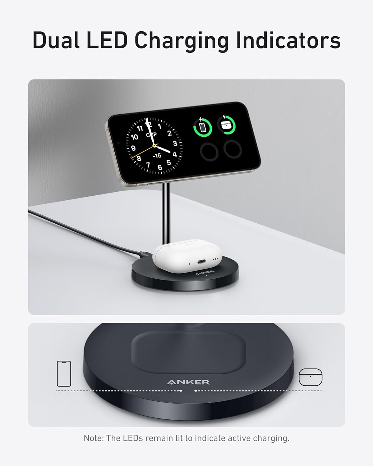 Anker MagGo Wireless Charger (2-in-1 Stand) | Exclusive Livestream Offer