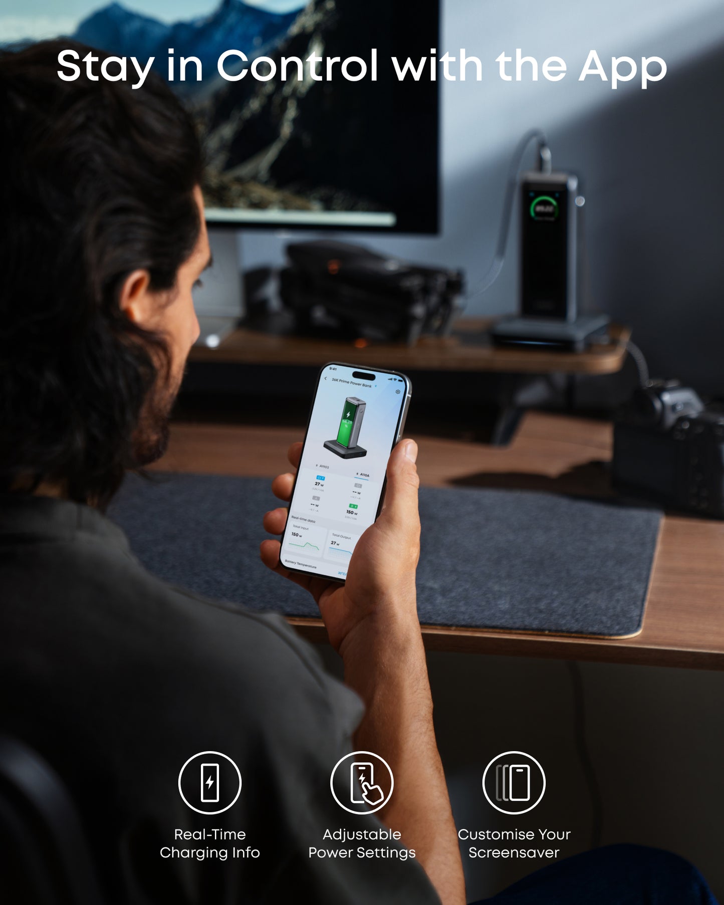 Anker Prime Power Bank (26K, 300W) with Charging Base