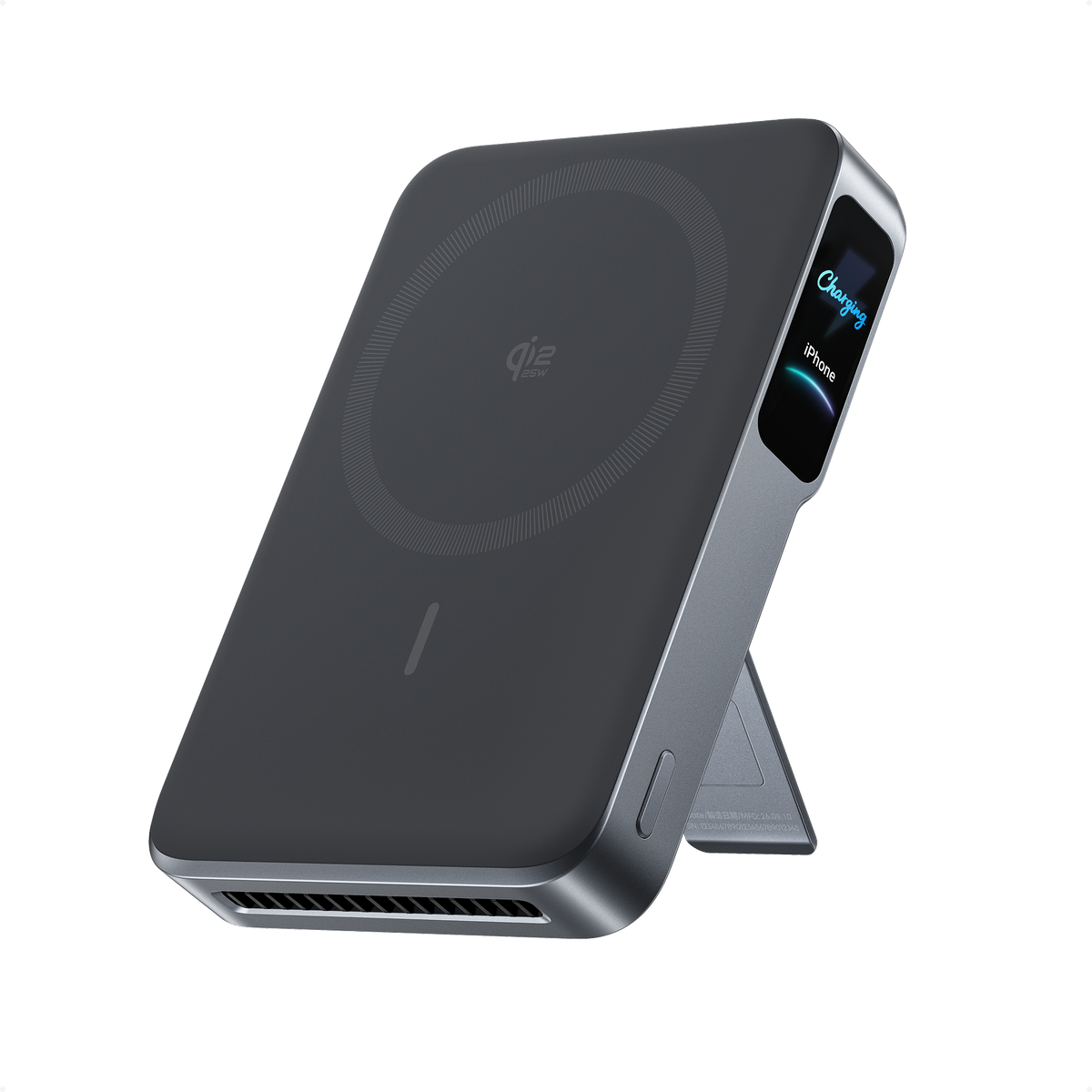 Anker MagGo Power Bank 2 Pro, Qi2 25W 10,000mAh Battery with Cooling Fan