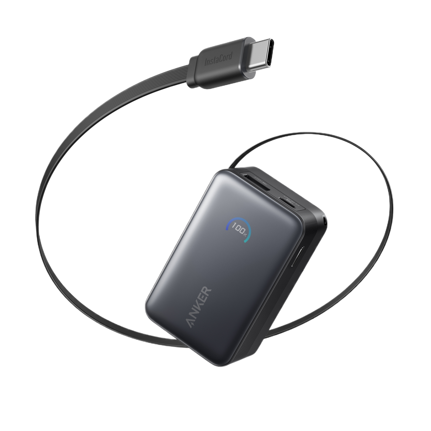 Anker Nano Power Bank (10K, 45W, Built-In Retractable USB-C Cable)