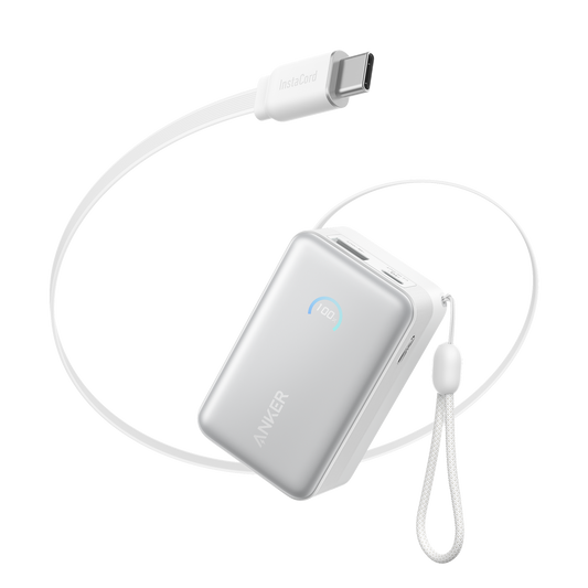 Anker Nano Power Bank (10K, 45W, Built-In Retractable USB-C Cable)