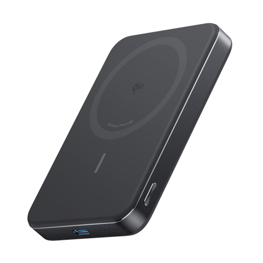 Anker MagGo Power Bank, 10,000mAh Wireless Charger, Ultra-Slim, 15W Fast Charging