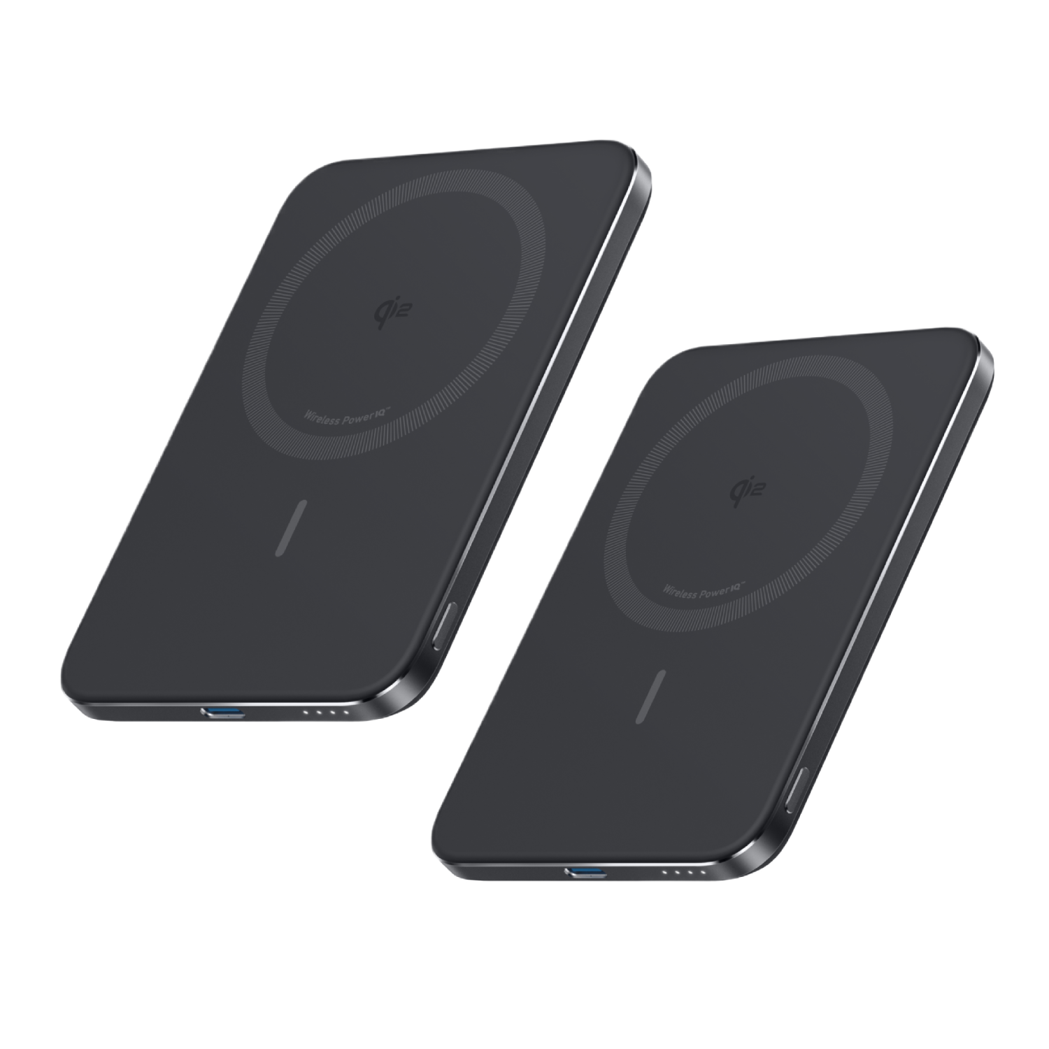 Nano Power Bank 5 000mAh Wireless Charger Ultra Slim 15W Fast Charging｜2 Pack