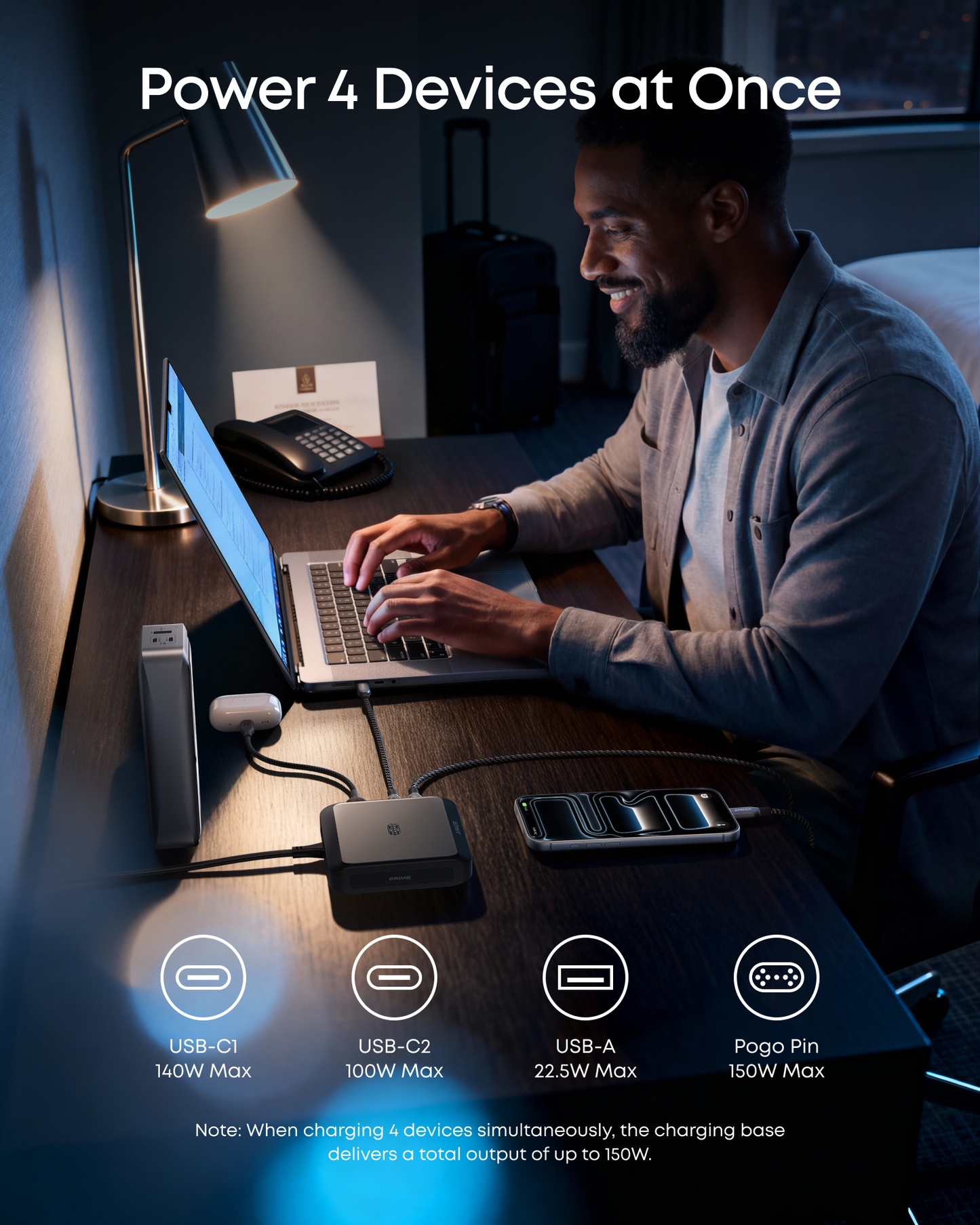 Anker Prime Charging Base (150W, 3 Ports)