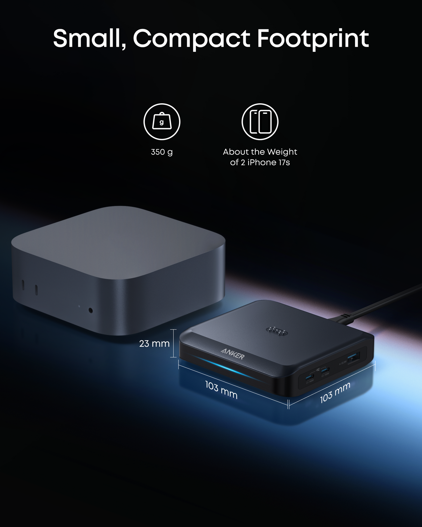 Anker Prime Charging Base (150W, 3 Ports)