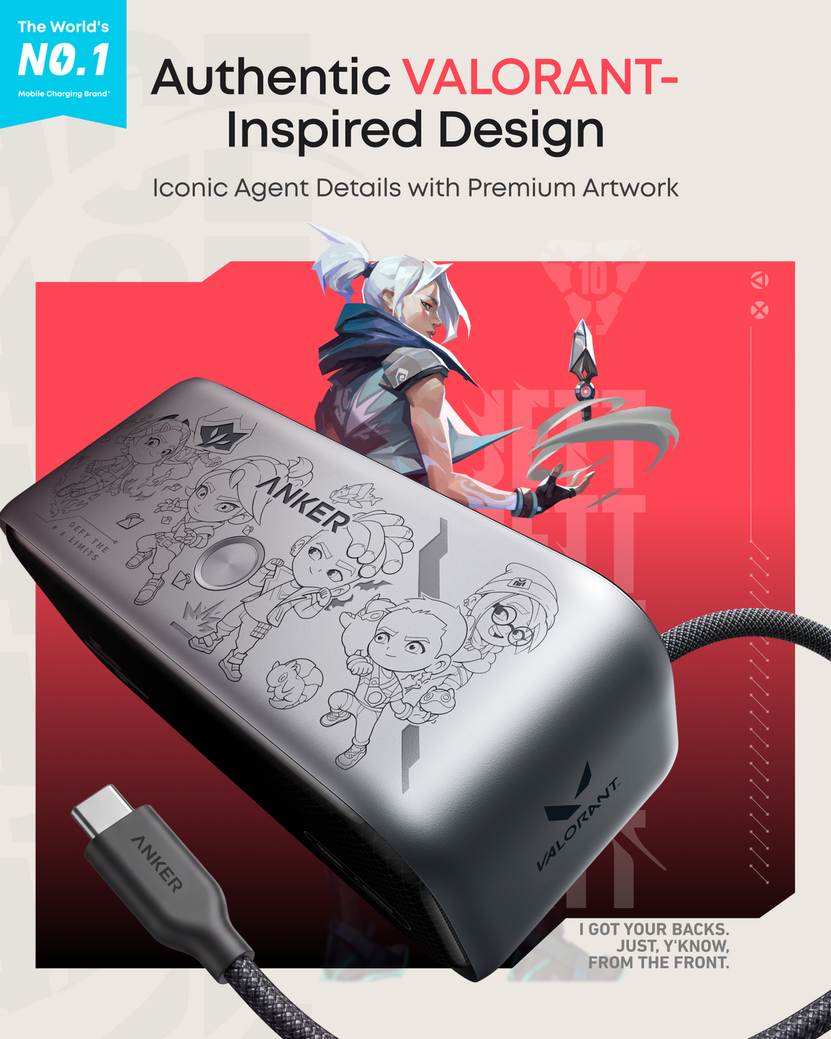 Anker Nano 10-in-1 USB C Hub, Smart Display Hub, VALORANT Limited Edition