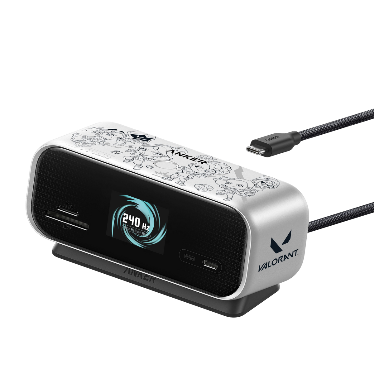 Anker Nano 10-in-1 USB C Hub, Smart Display Hub, VALORANT Limited Edition