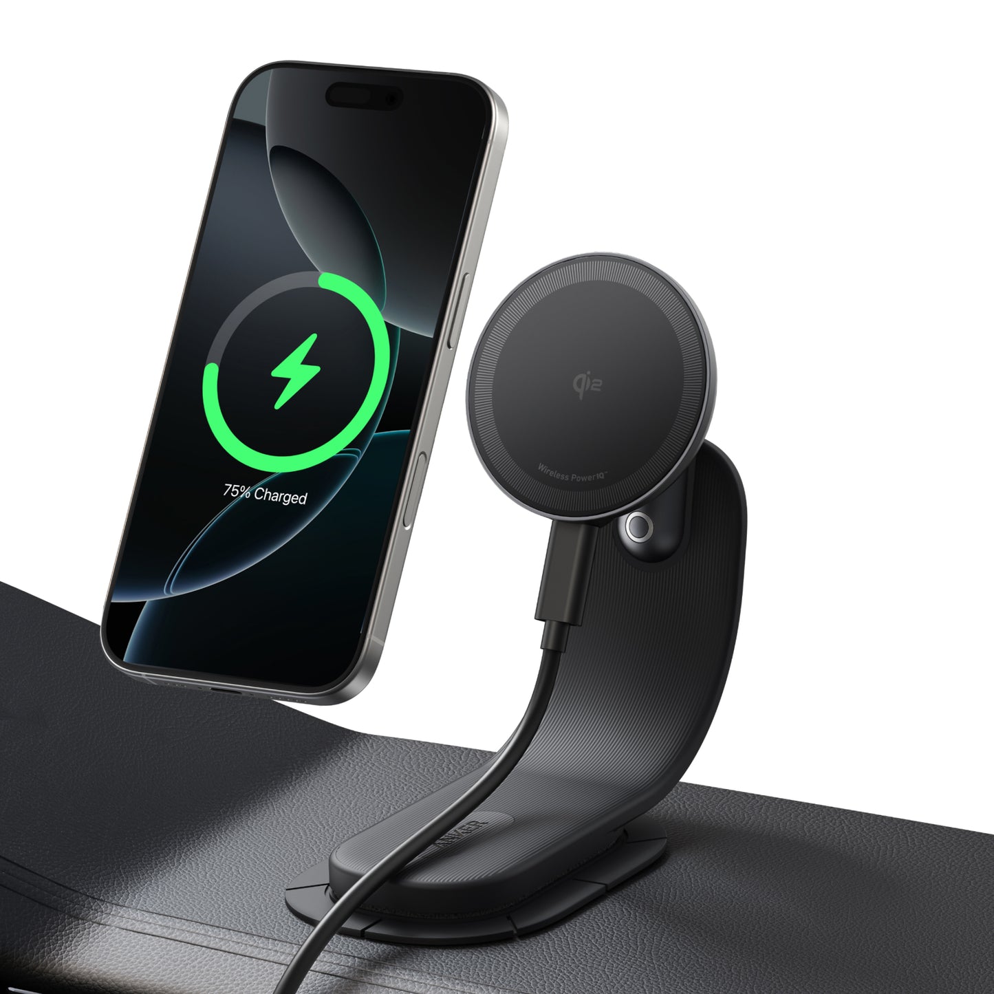 Anker Nano Wireless Car Charger (Magnetic, Detachable Pad)