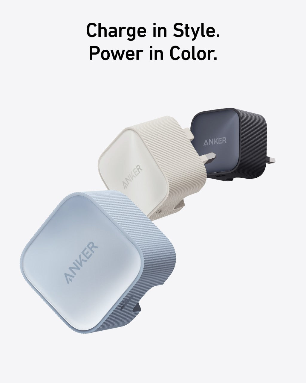 Anker Nano USB-C Wall Charger (30W) and USB-C to USB-C Cable (240W, Upcycled-Braided)