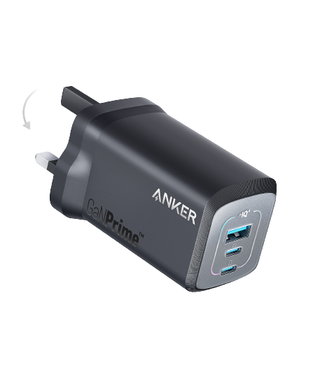 Anker Nano Power Bank (10K, 45W, Built-In Retractable USB-C Cable) + Anker Prime 100W GaN Charger (3 Ports)