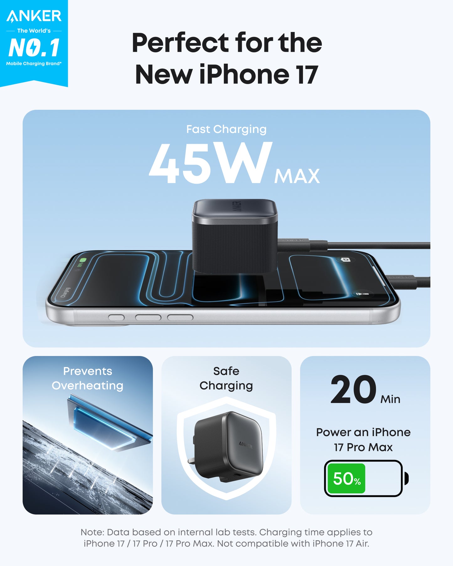 Anker Nano Charger (45W) with USB-C Cable