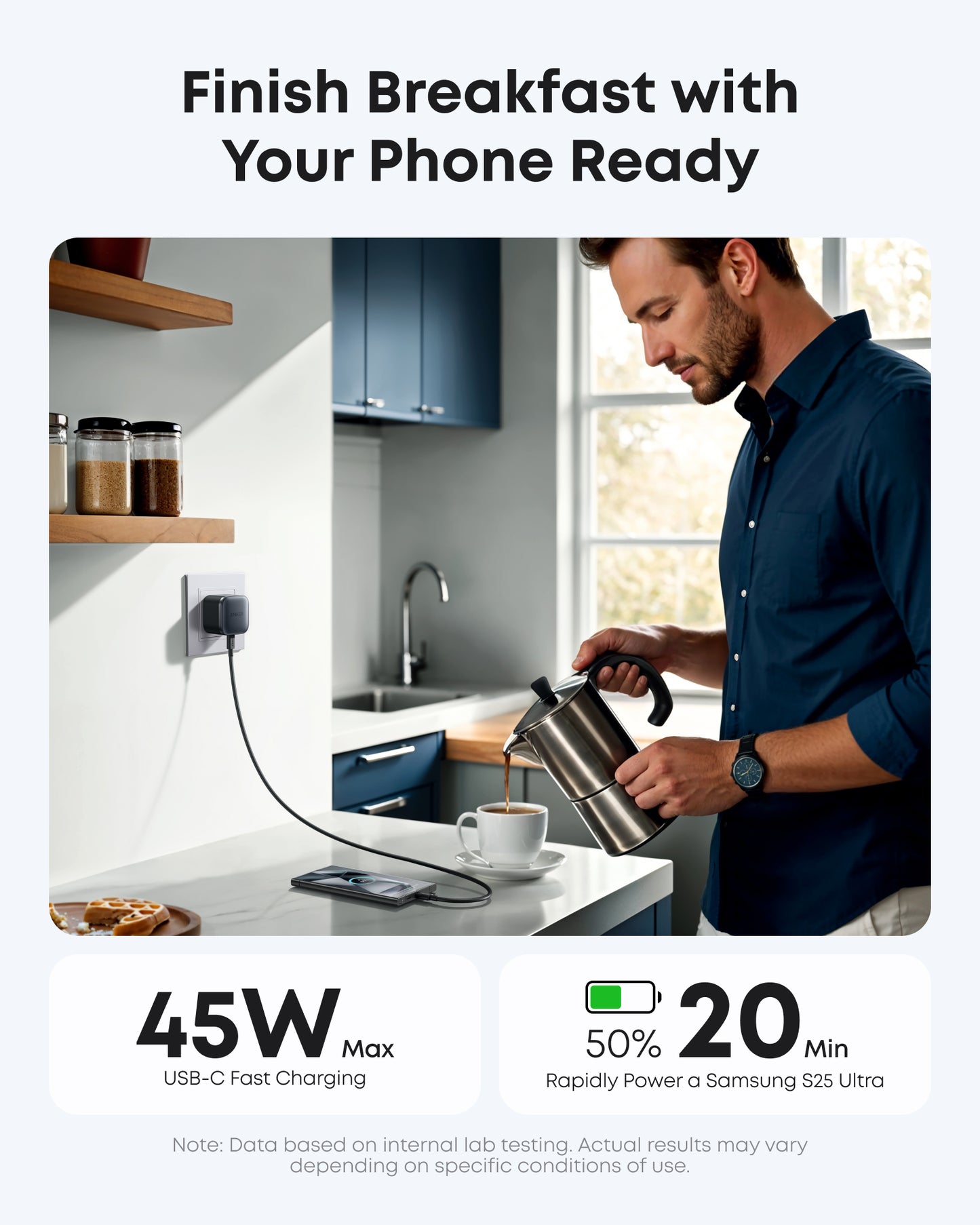 Anker Nano Charger (45W) with USB-C Cable