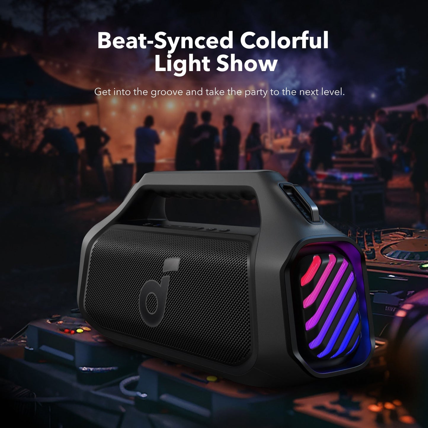 soundcore Boom 2 Plus | Outdoor Bluetooth Speaker, 140W Sound and RGB Lights