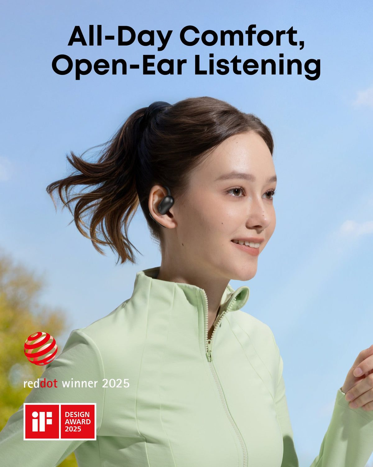 AeroFit 2 | Adjustable Open-Ear Wireless Earbuds