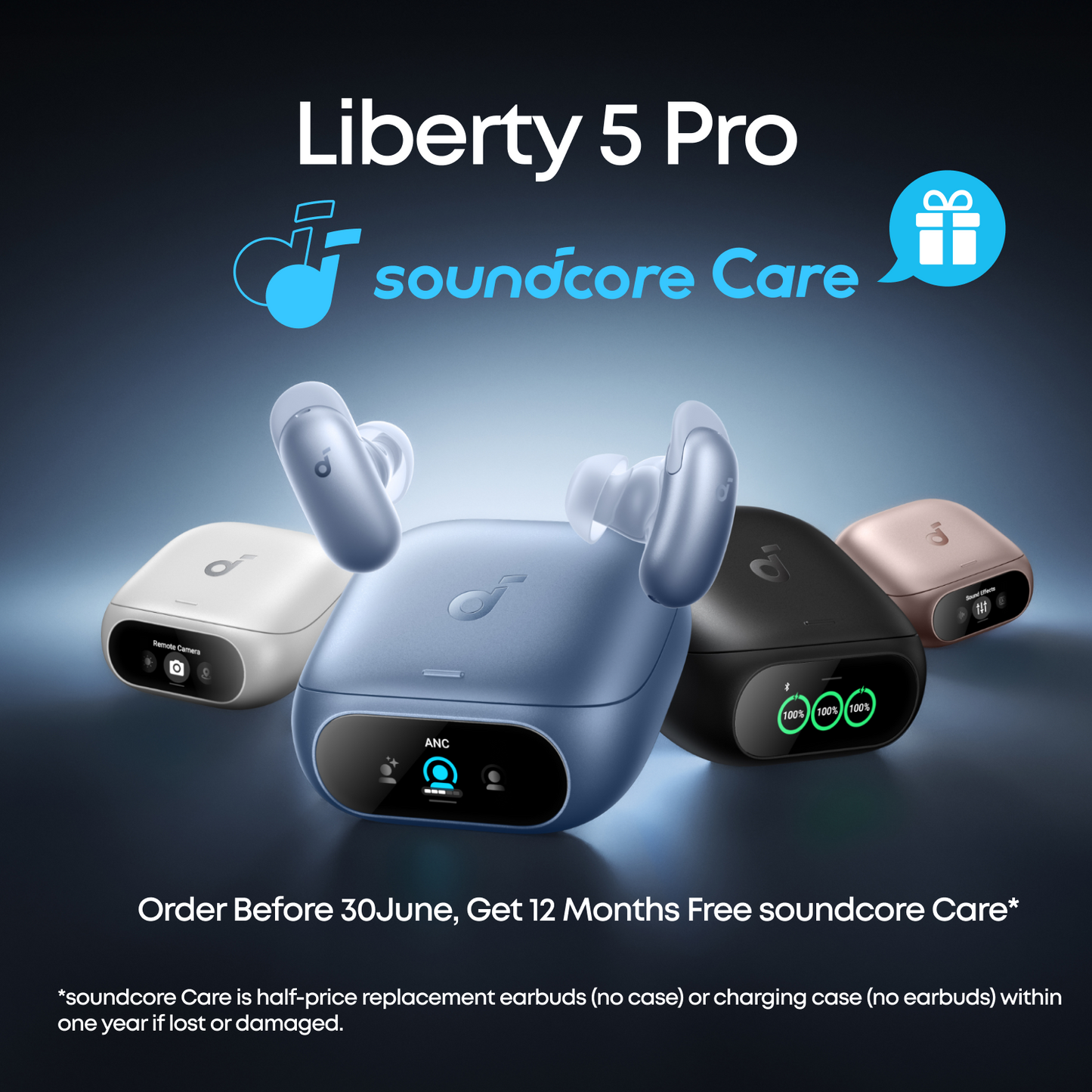 soundcore Liberty 5 Pro | Noise Cancelling Earbuds for Clear Calls and Anker Prime Power Bank (26K, 300W)
