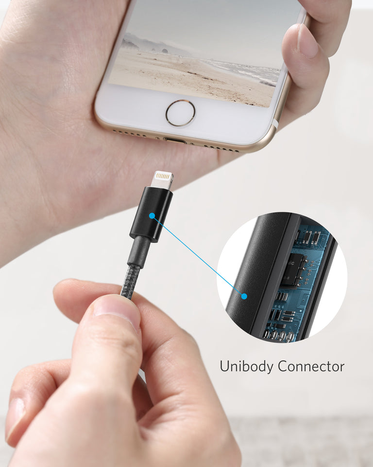 Anker Laptop Power Bank (25K, 165W, Built-In and Retractable Cables) and USB-A to Lightning Cable (Nylon)