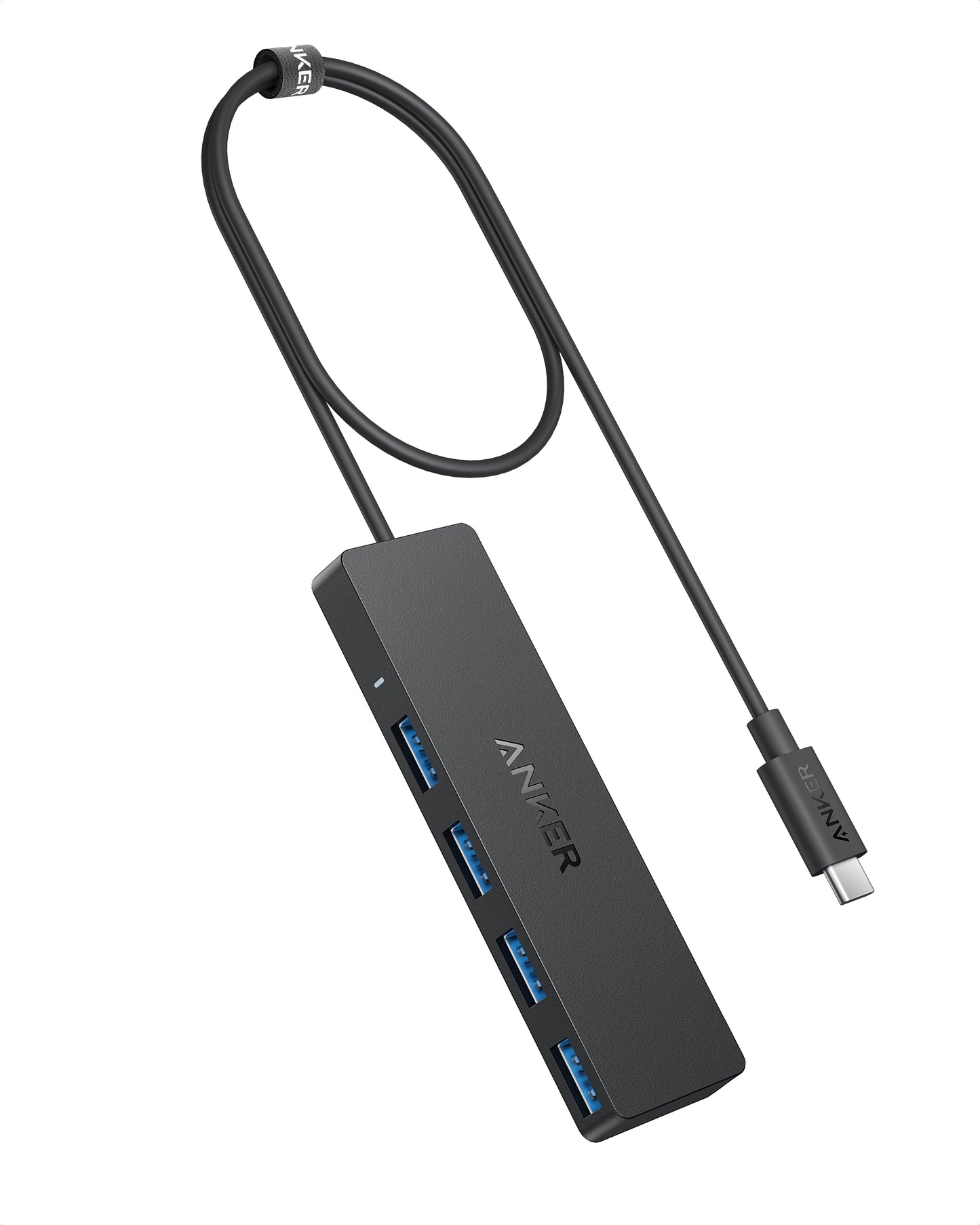 Anker 4-Port USB 3.0 Data Hub, Ultra-Slim 5Gbps USB-C OTG Hub with 2 ft Extended Cable