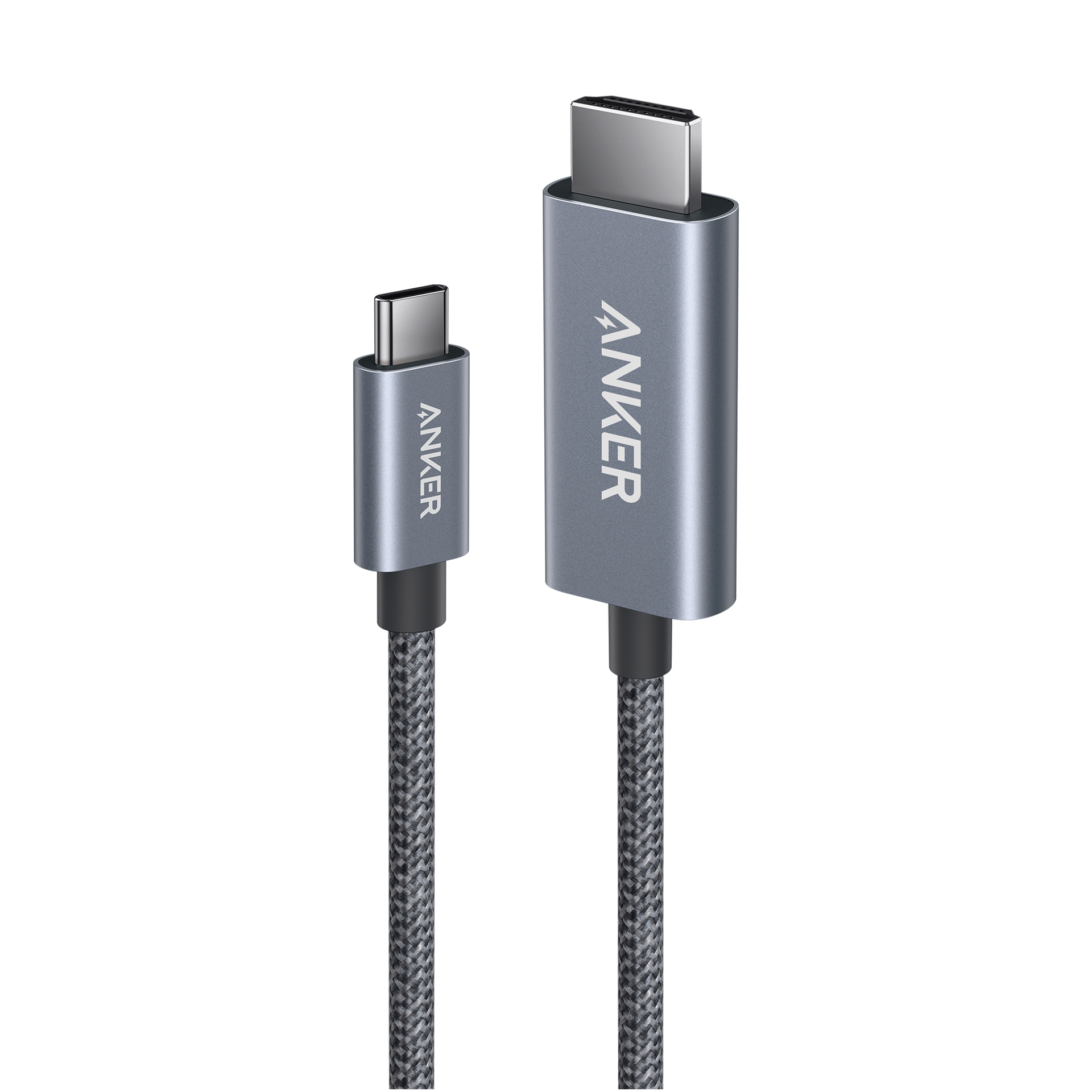 HDMI Cable 4K@60Hz Ultra Fast Nylon Braided USBC to HDMI Cord Advanced Shielding Thunderbolt 5 4 3