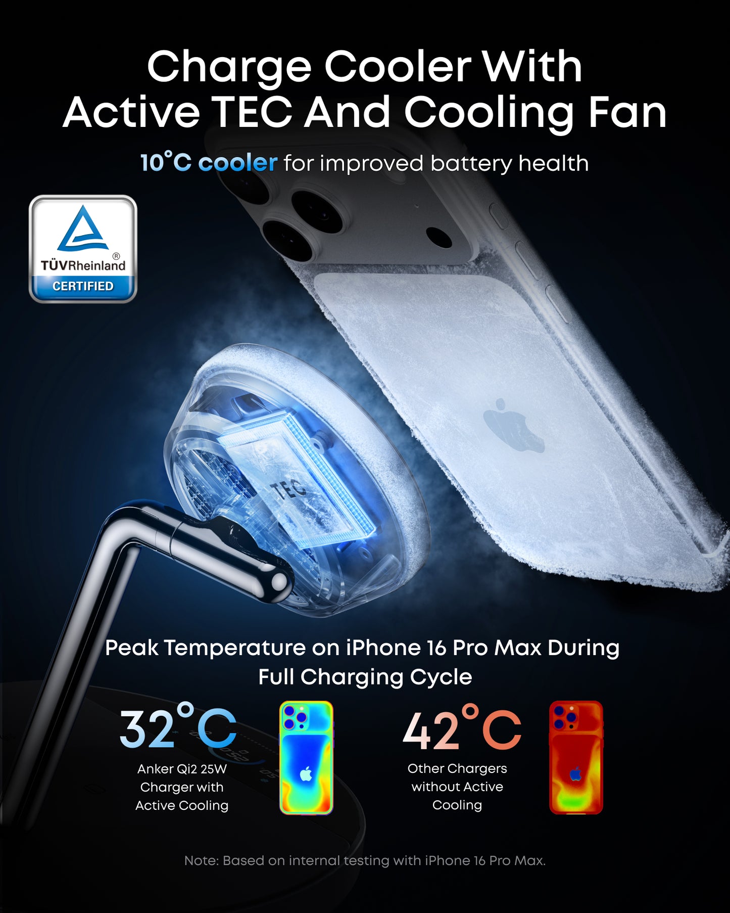 Anker Prime Wireless Charging Station (3-in-1, MagGo, AirCool, Dock Stand)