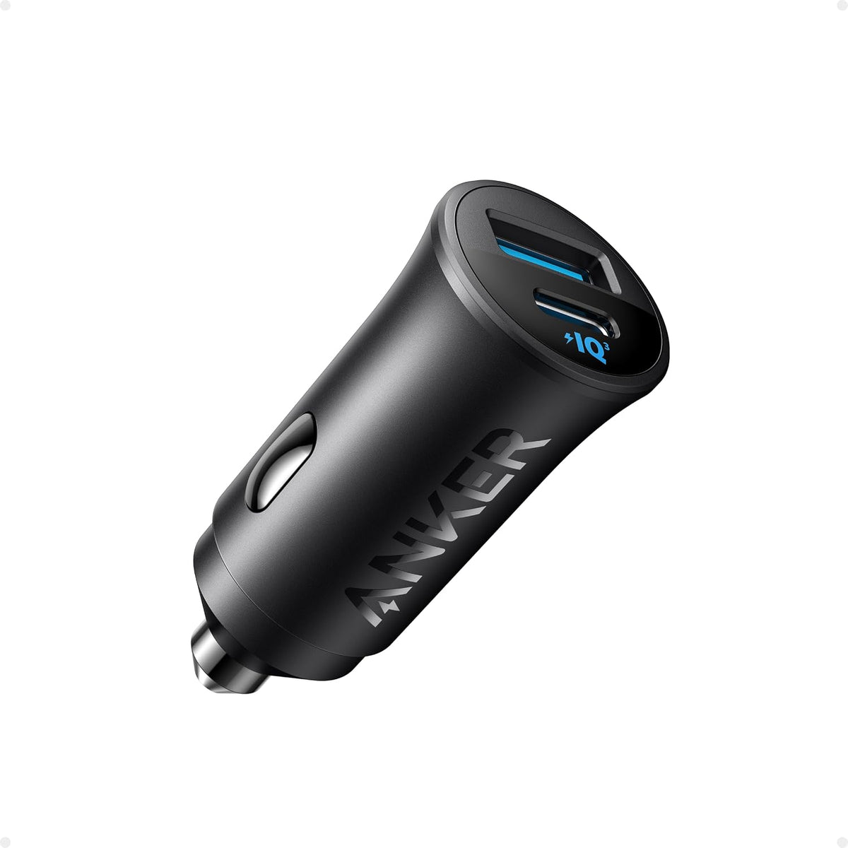 Anker 30W 2-Port USB C Car Adapter with PowerIQ 3.0