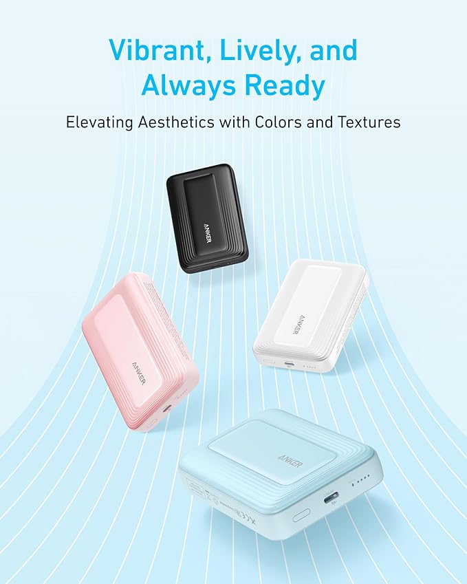 Anker Zolo 10K Magnetic Power Bank, 30W Wireless Charger