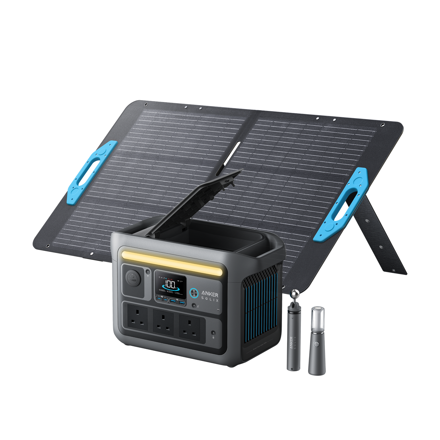 Anker SOLIX C800 Plus Solar Generator + 100W Solar Panel