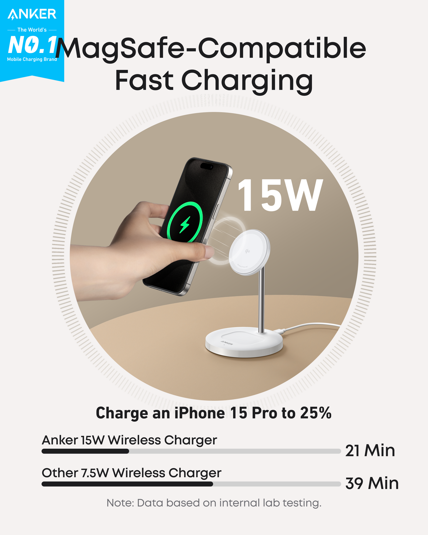 Anker MagGo Wireless Charger (2-in-1 Stand)