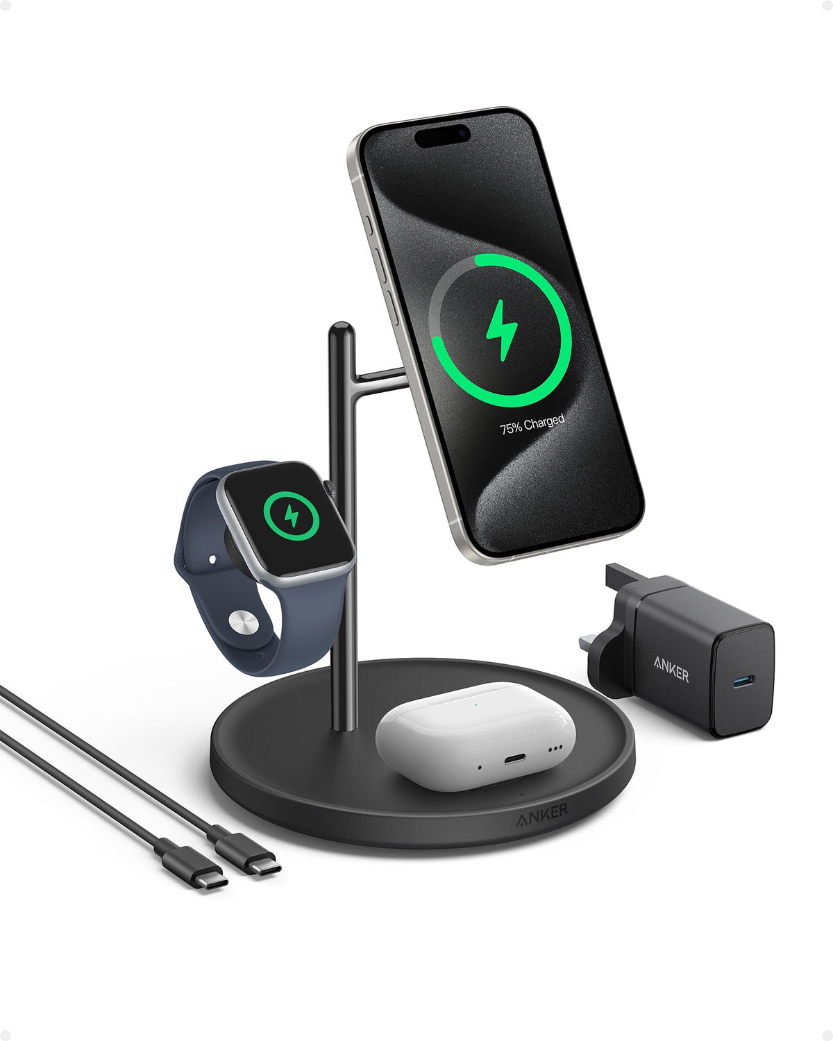 Anker MagGo Wireless Charging Station (3-in-1 Stand)