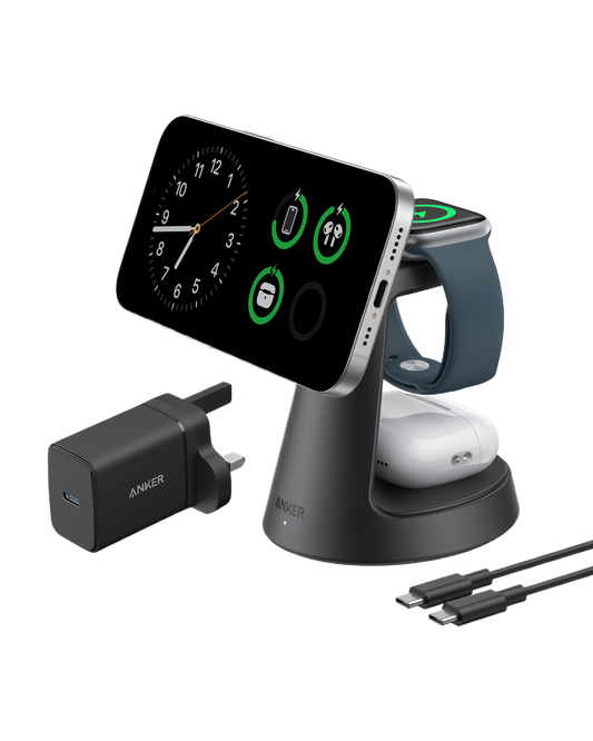 Anker MagGo Wireless Charging Station (3-in-1, Dock Stand)