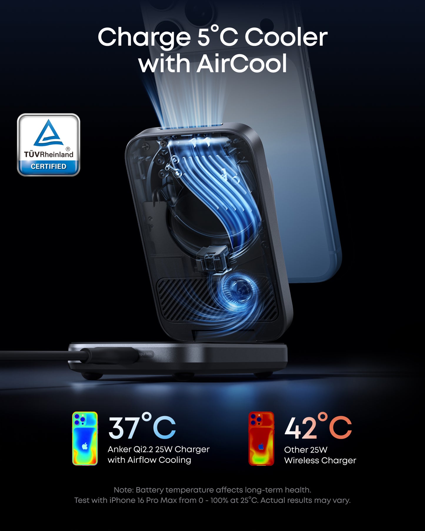Anker Prime Wireless Charging Station (3-in-1, MagGo, AirCool, Foldable) BOA