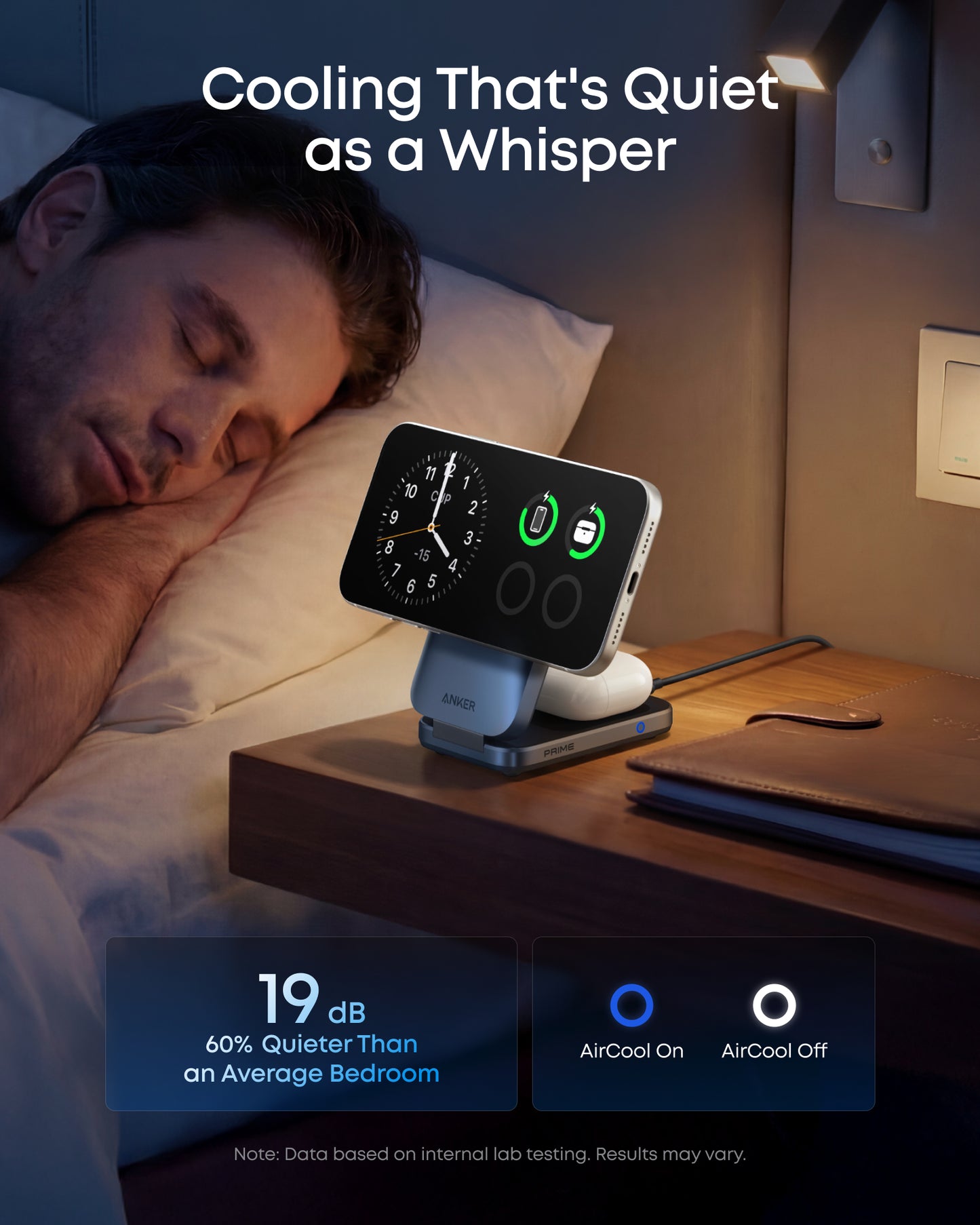 Anker Prime Wireless Charging Station (3-in-1, MagGo, AirCool, Foldable) BOA