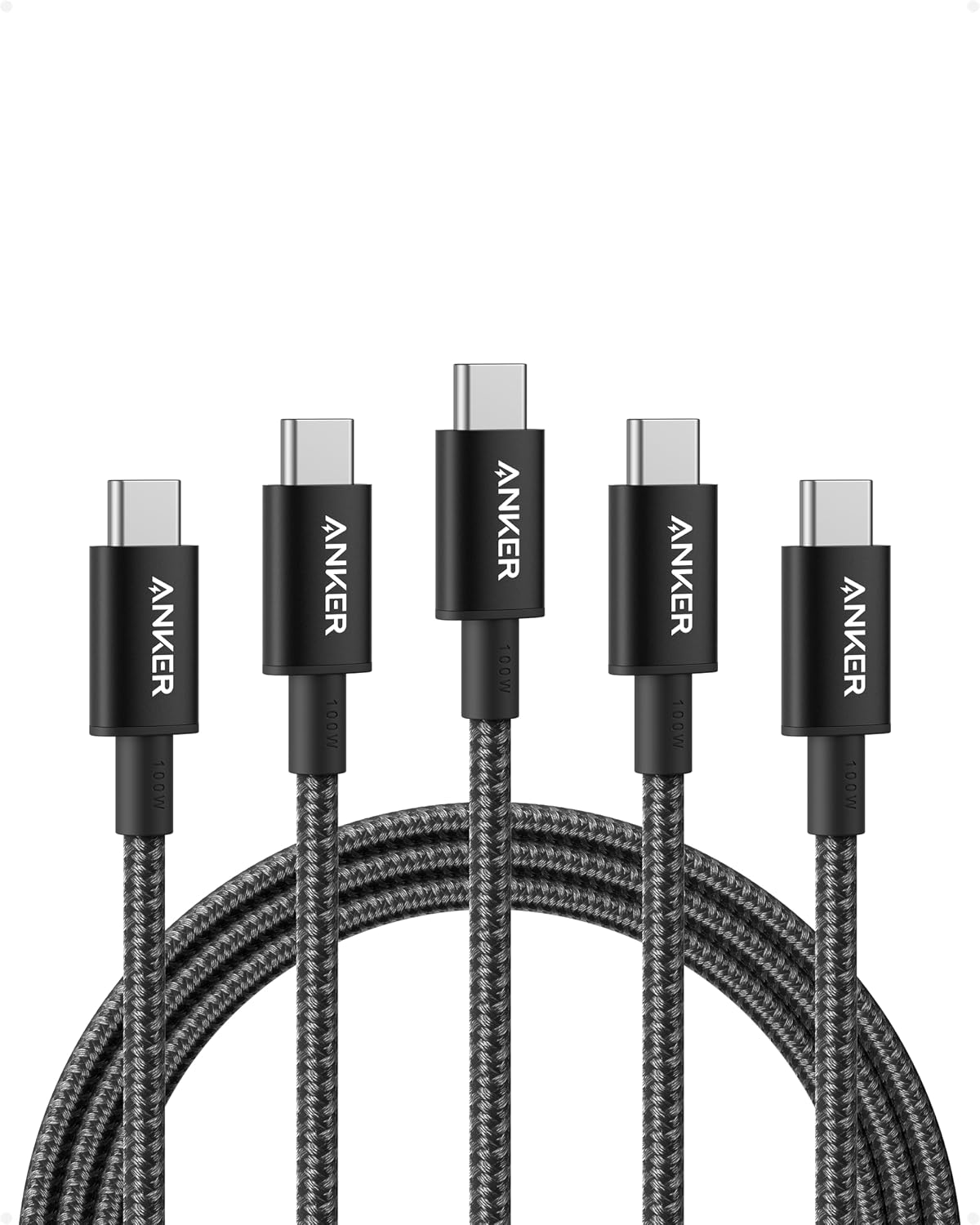 Anker USB C to USB C Cable, Type-C Charging Cord Fast Charge(6FT/1.8m*5,100W)